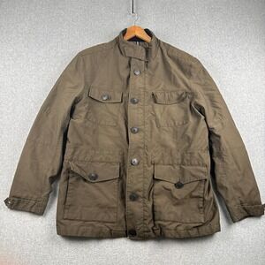Marc New York Field Jacket Mens XL Andrew Marc Olive Green Utility Button Down